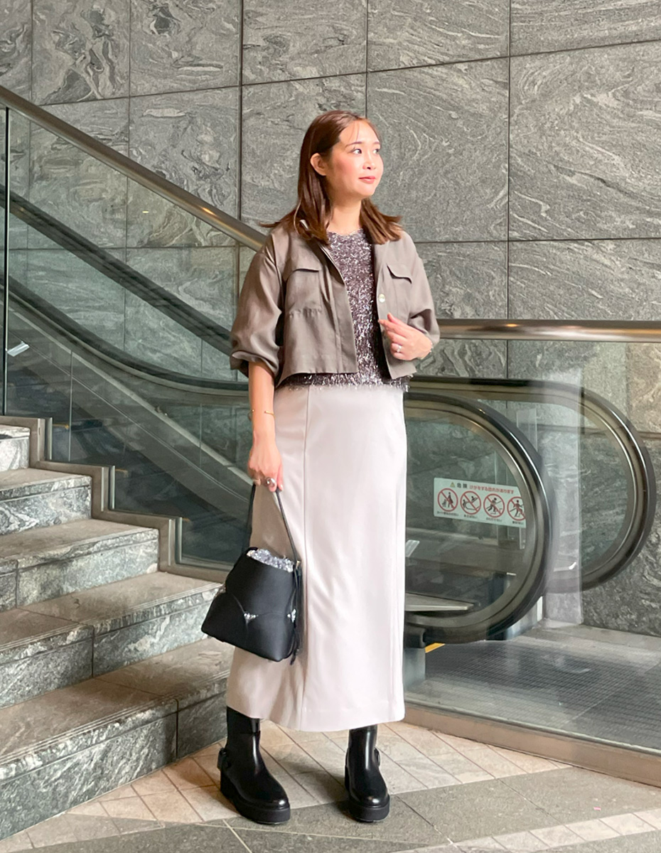 ルーニィLOUNIE ラメ混ツイルナローキャミワンピース　新品タグ付き ラメ混ツイルナローキャミワンピース｜LOUNIE（ルーニィ）公式